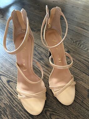 Vicenza (Italian)  Blush Strappy High Heel Sandals